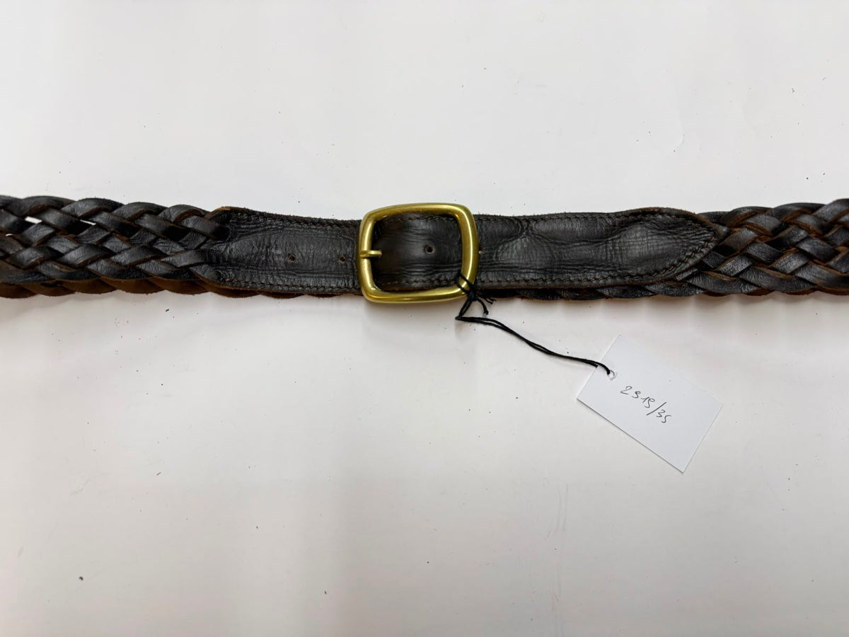 Treccia con fibbia in ottone