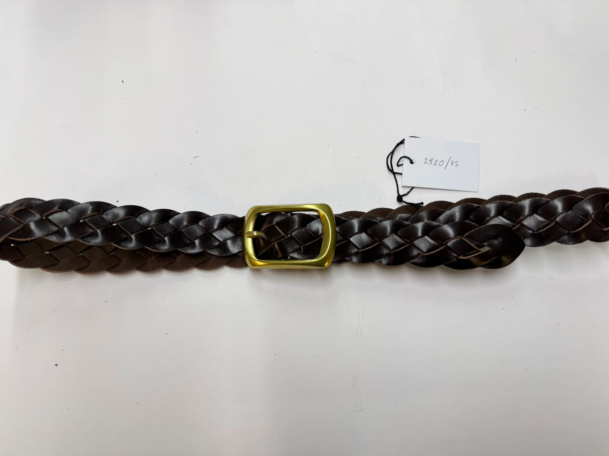Treccia con fibbia in ottone classica