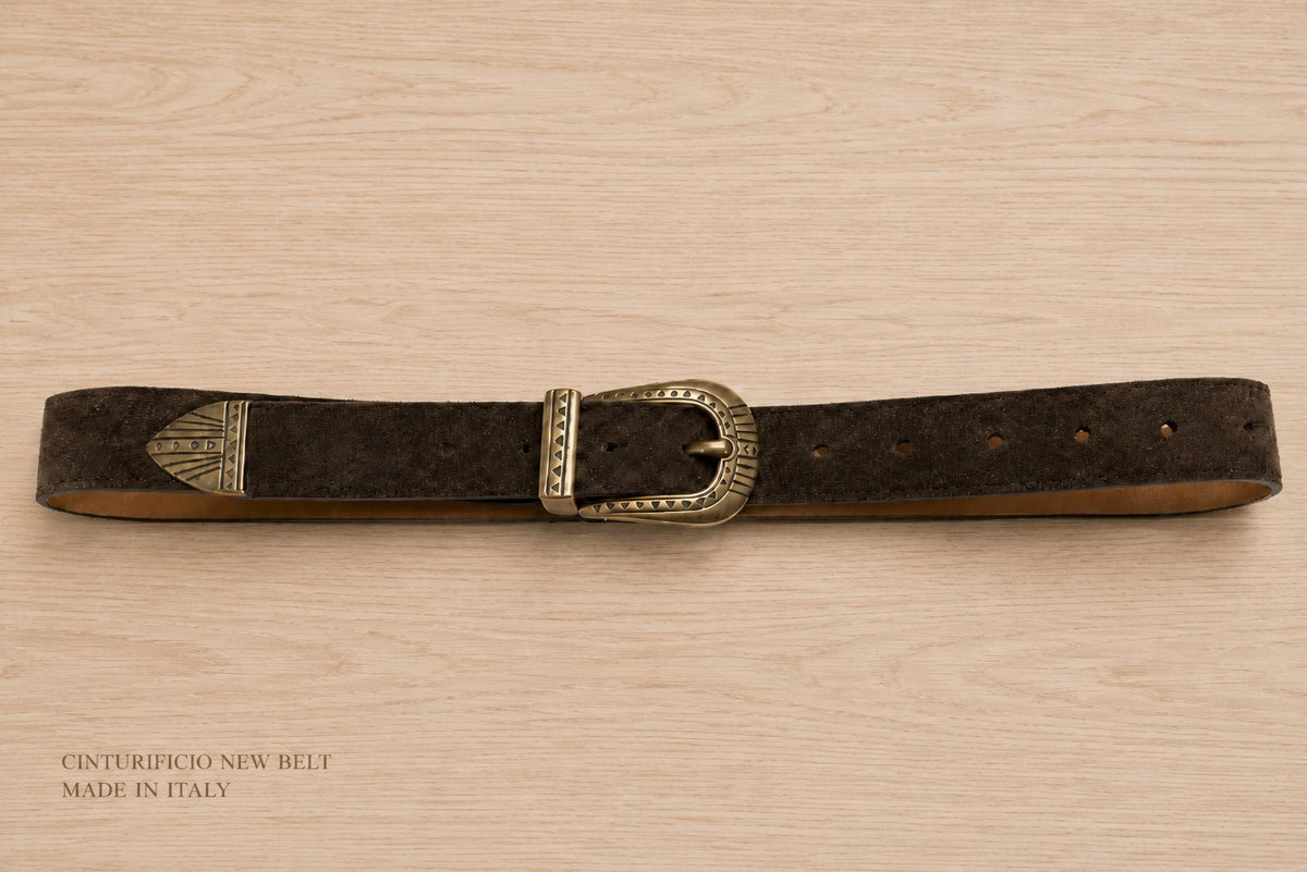 Cintura con trittico in ottone